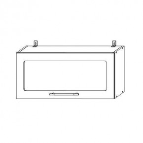Гарда ВПГС 800 шкаф верхний горизонтальный со стеклом в Покровске - pokrovsk.mebelnovo.ru | фото