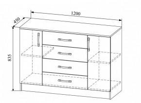 Комод Софи СКМ 1200.1 в Покровске - pokrovsk.mebelnovo.ru | фото