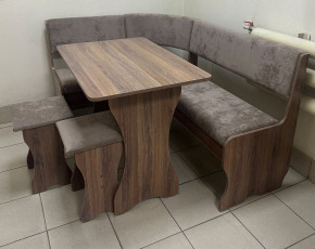 Кухонный уголок Миссия V велюр(серый) в Покровске - pokrovsk.mebelnovo.ru | фото