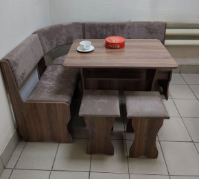 Кухонный уголок Миссия V велюр(серый) в Покровске - pokrovsk.mebelnovo.ru | фото