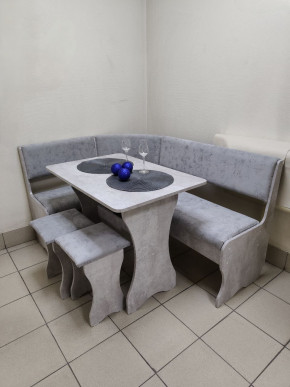 Кухонный уголок Миссия V велюр (цемент) в Покровске - pokrovsk.mebelnovo.ru | фото