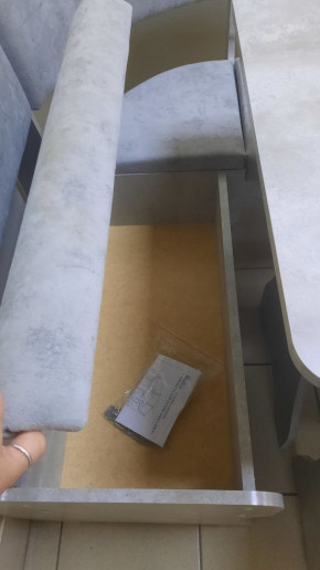 Кухонный уголок Миссия V велюр (цемент) в Покровске - pokrovsk.mebelnovo.ru | фото