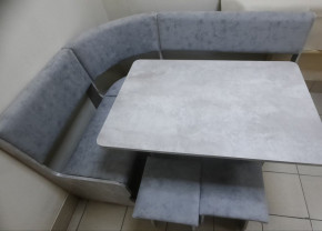 Кухонный уголок Миссия V велюр (цемент) в Покровске - pokrovsk.mebelnovo.ru | фото