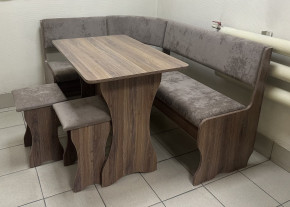 Кухонный уголок Миссия  V велюр(коричневый) в Покровске - pokrovsk.mebelnovo.ru | фото