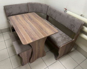 Кухонный уголок Миссия  V велюр(коричневый) в Покровске - pokrovsk.mebelnovo.ru | фото