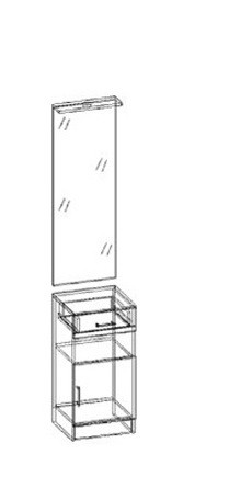 Машенька зеркало с тумбой в Покровске - pokrovsk.mebelnovo.ru | фото