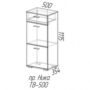 Ника тумба ТВ-500 (эра) в Покровске - pokrovsk.mebelnovo.ru | фото