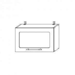 Опера ВПГС 600 шкаф верхний горизонтальный со стеклом в Покровске - pokrovsk.mebelnovo.ru | фото