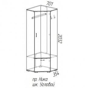 Шкаф угловой Ника в Покровске - pokrovsk.mebelnovo.ru | фото