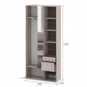 Вешалка с зеркалом Одетта (ВШ1) в Покровске - pokrovsk.mebelnovo.ru | фото